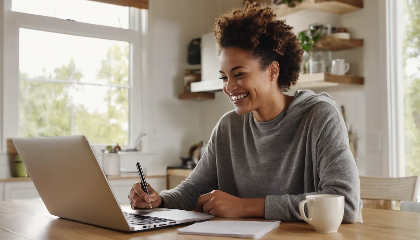 A homeowner reviewing a written garage door quote at a kitchen table in the South Fulton area